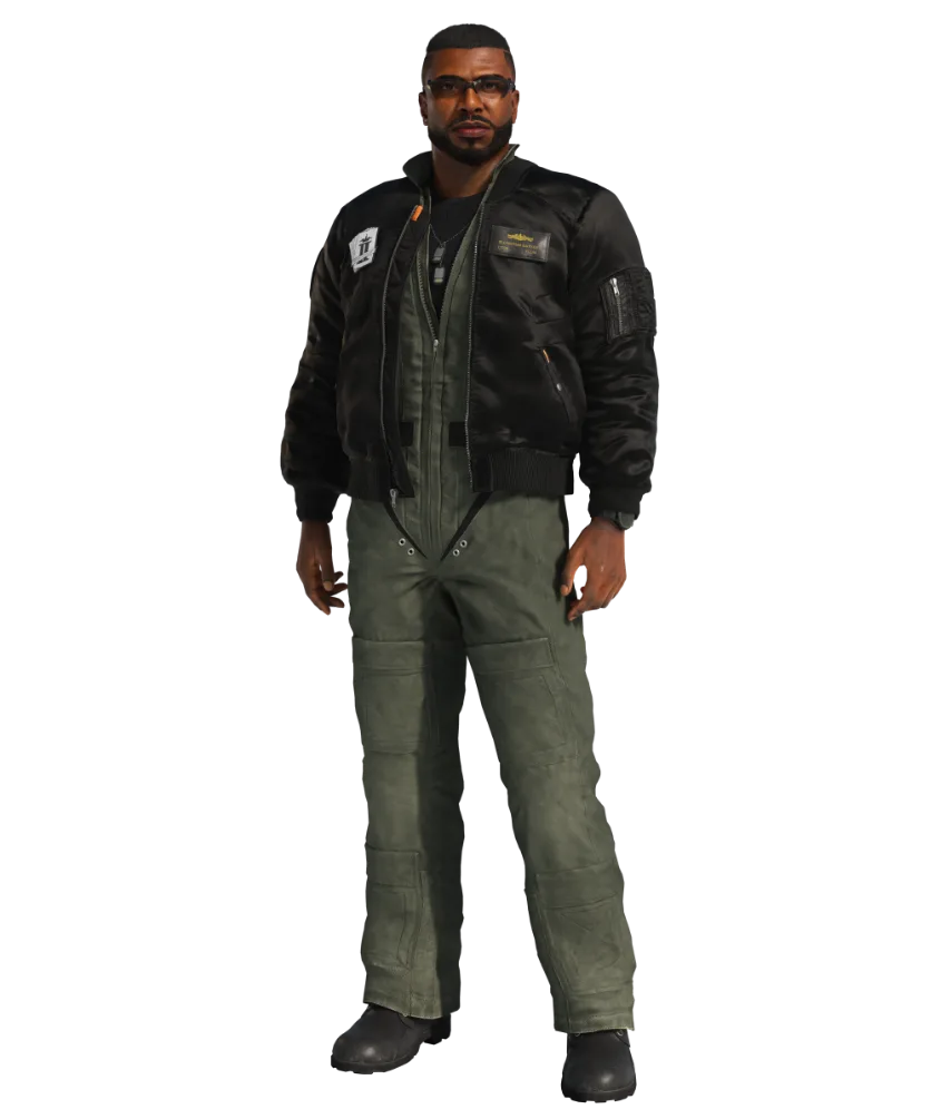 Ellington Baxter wearing flight gear