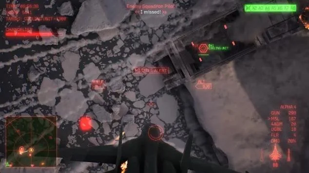 ACE COMBAT 8 cooling unit target marker on the Chandelier structure